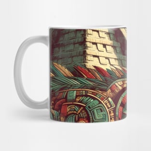 Mystical Echoes: Maya Art Revived in Vibrant Illustrations Mug